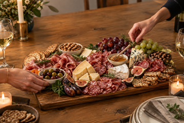 How to build the perfect charcuterie board on an olive wood platter