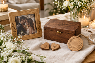 Unique personalised wooden gifts for weddings and anniversaries